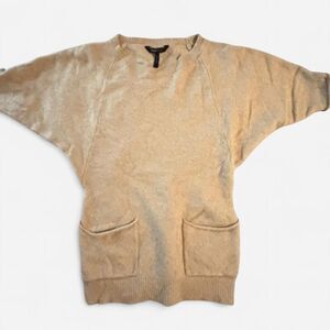 BCBG MaxAzria Nevena boat neck dolman sleeve tunic sweater size small